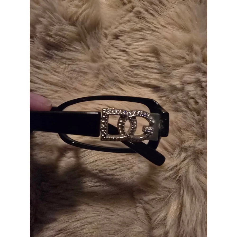Women's Black and Silver Retro Acadamia Glasses One Size